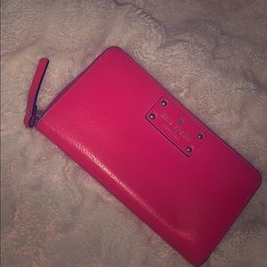 Kate Spade Large Hot Pink Wallet